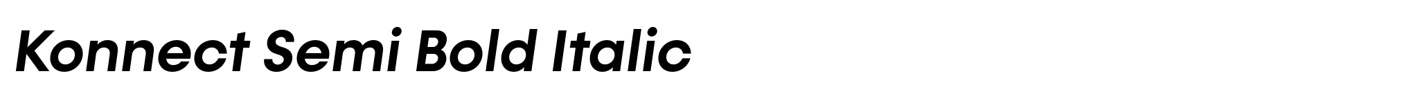 Konnect Semi Bold Italic image